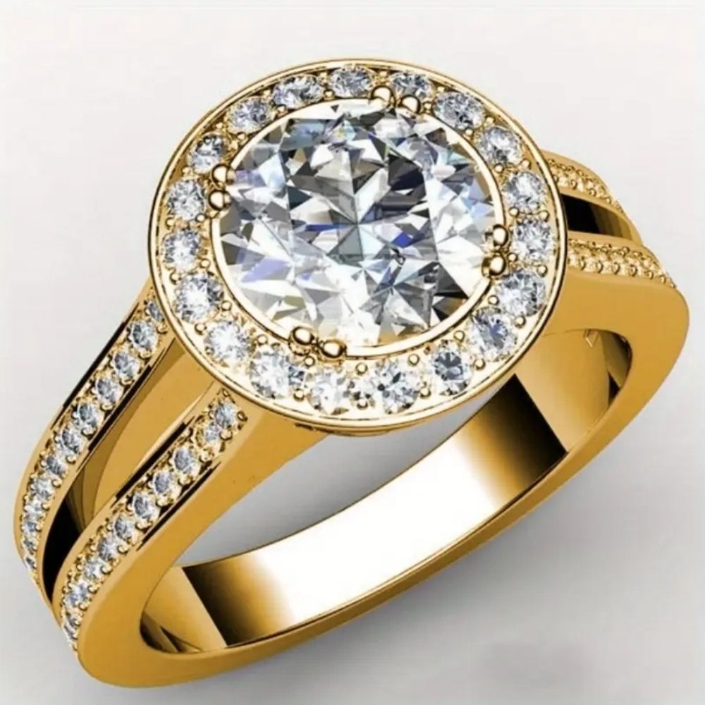Elegant Gold and Silver Women's Ring